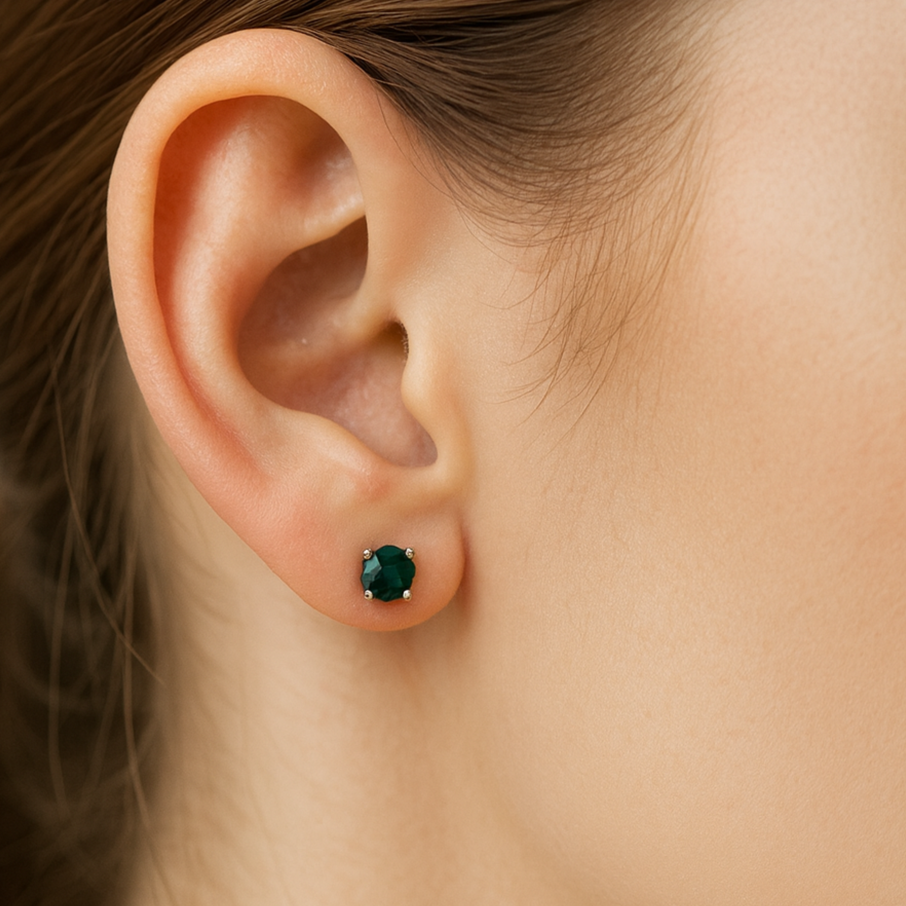 9ct Yellow Sapphire Stud Earrings