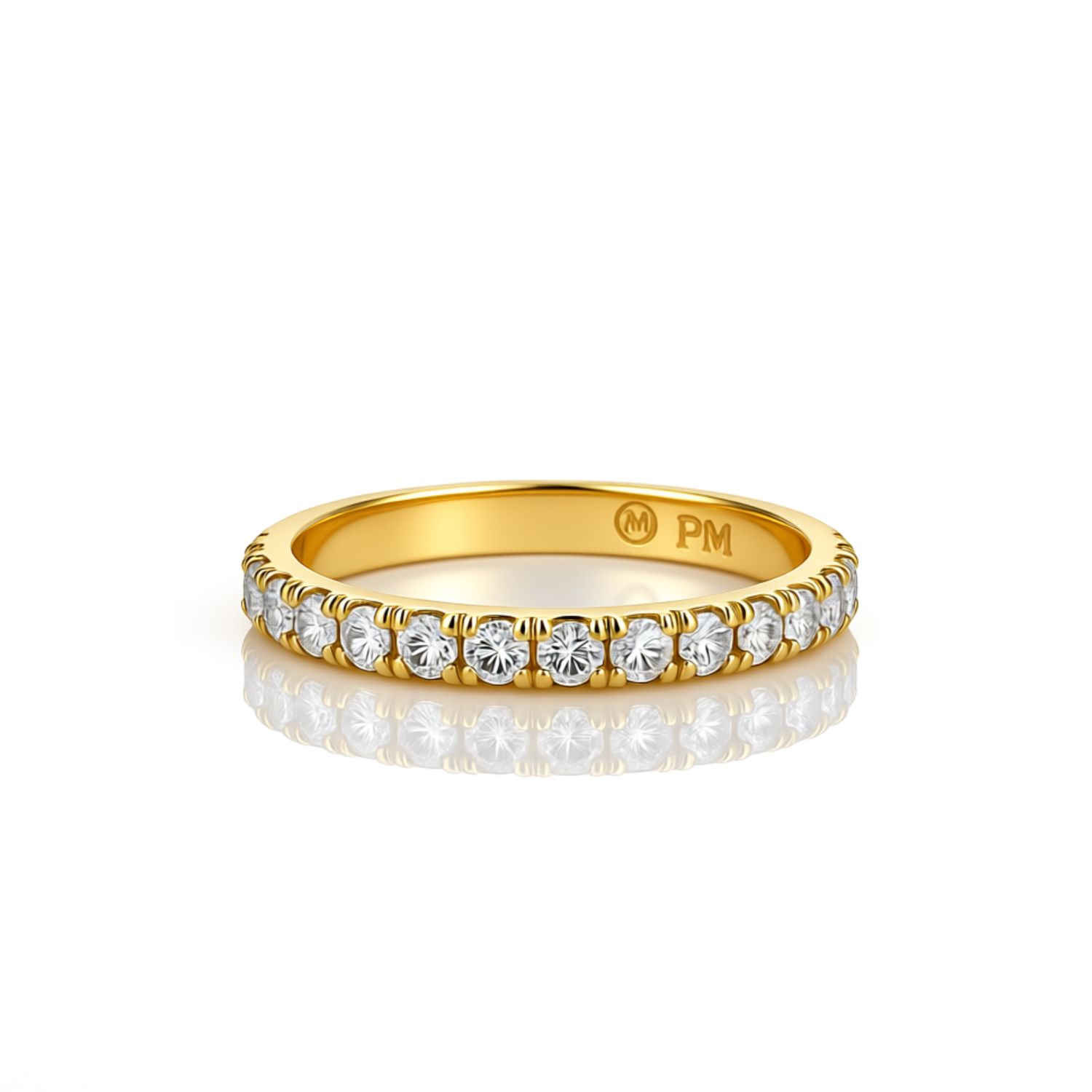 18Y Diamond Wedding Band (13 = 0.52ct) 4pts