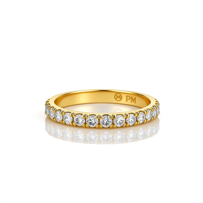 18Y Diamond Wedding Band (13 = 0.52ct) 4pts