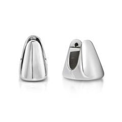Sterling Silver Lux Small Handbag Huggie Earrings