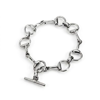 Sterling Silver Horse Bit Bracelet