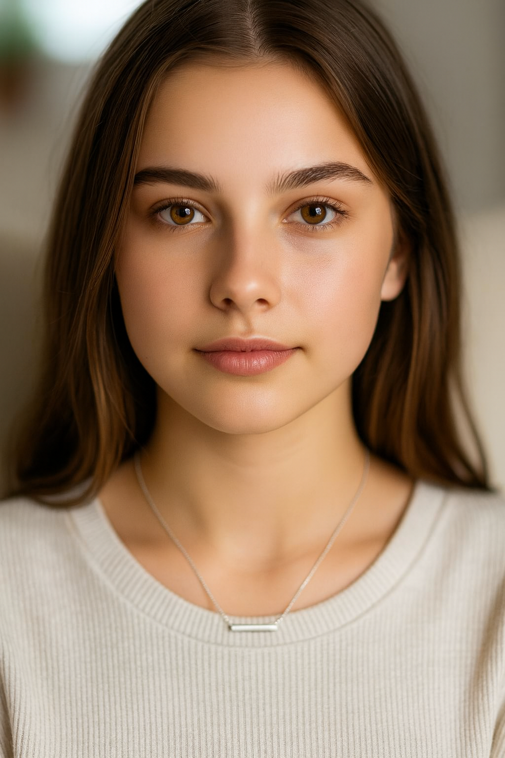 Sterling Silver Bar Necklace, 42 + 8cm