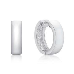 Sterling Silver 5mm Wide Huggie Earrings