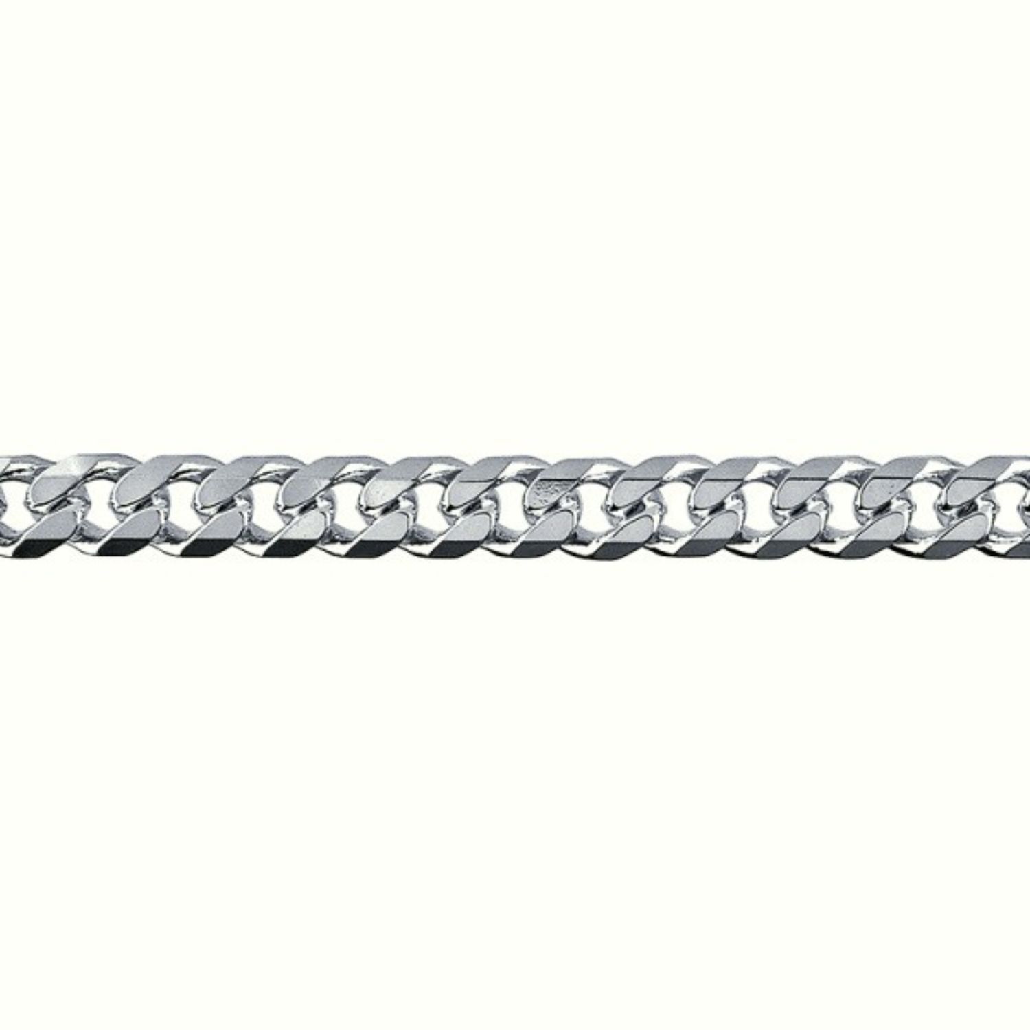 S/S Bevelled Curb Diamond Cut Chain - BCD180 S/S Bevelled Curb Diamond Cut Chain - BCD180