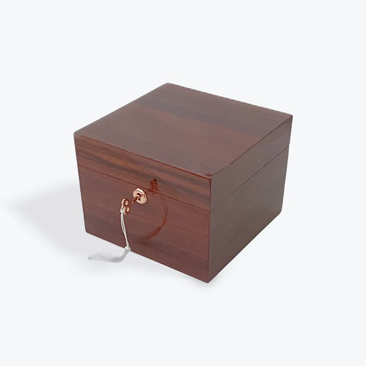 Square Timber Jewellery Box -JARRAH