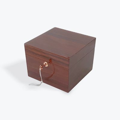 Square Timber Jewellery Box -JARRAH