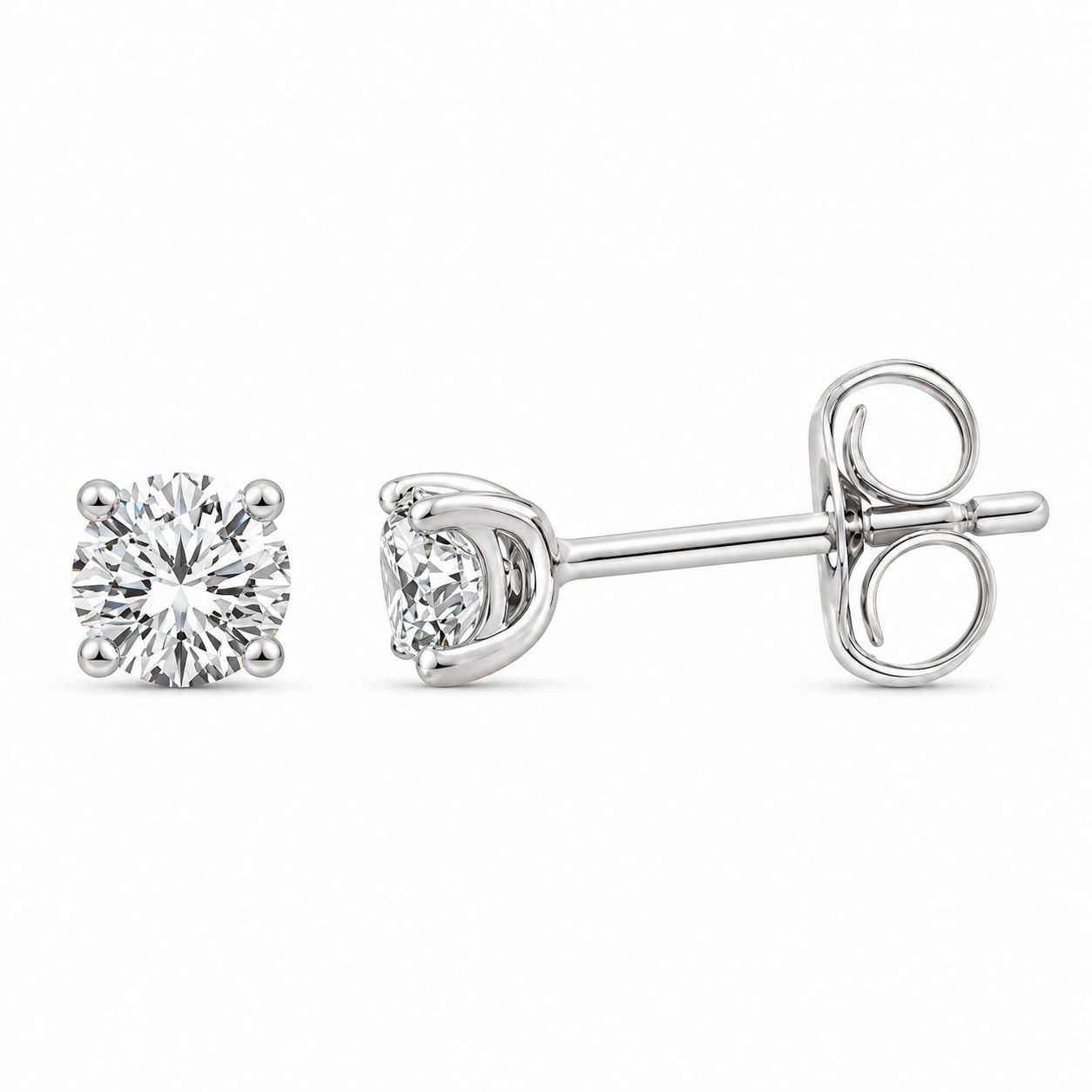 9WG Diamond Stud Earrings (TDW 0.50ct)