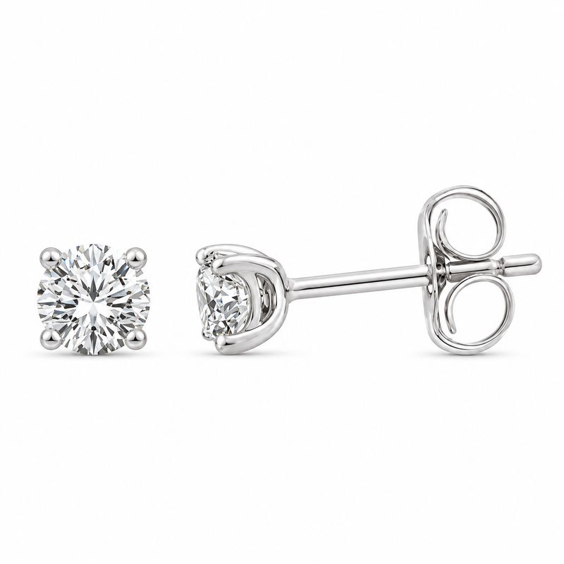9WG Diamond Stud Earrings (TDW 0.50ct)