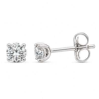 9WG Diamond Stud Earrings (TDW 0.50ct) 9WG Diamond Stud Earrings (TDW 0.50ct)