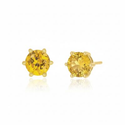 9ct Gold Natural Citrine Gemstone Earrings 9ct Gold Natural Citrine Gemstone Earrings