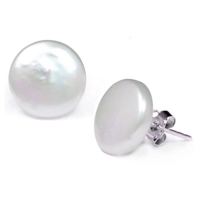 Sterling Silver FWP Coin Stud Earrings