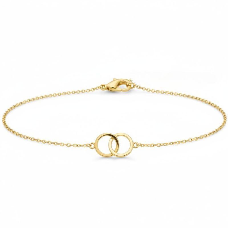14k Gold Vermeil Circle Bracelet