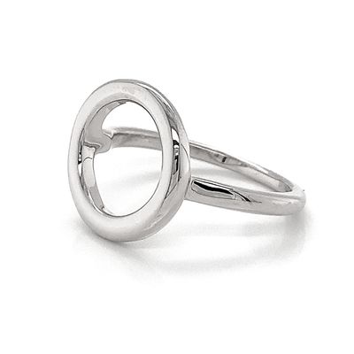 NIKKI - Sterling Silver Open Circle Ring