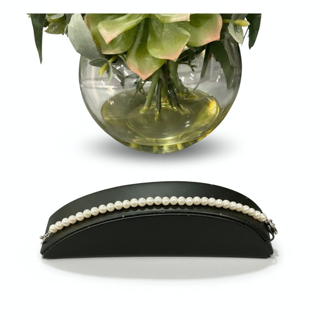 4-5mm White FWP Bracelet 21cm