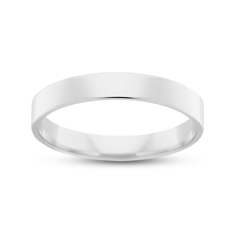 925 Sterling Silver 4mm Flat Band Ring