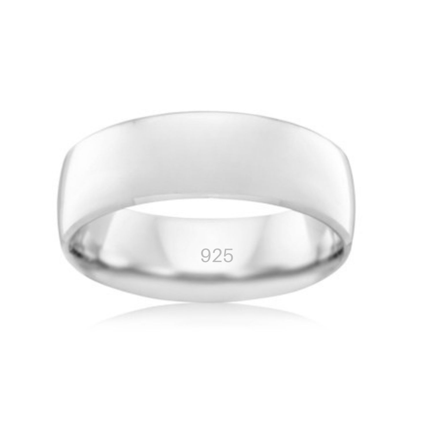 Sterling Silver HR 6mm  Band Ring