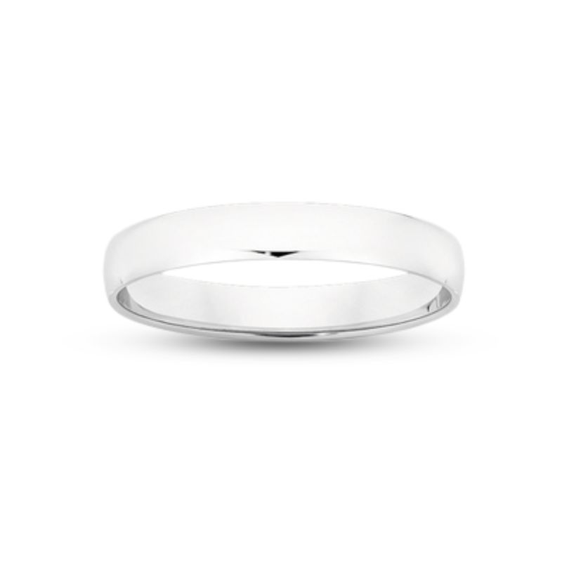 9ct White Gold HR 3.50 Band Ring
