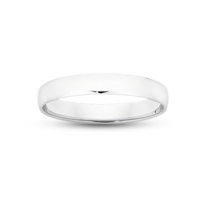 9ct White Gold HR 3.50 Band Ring