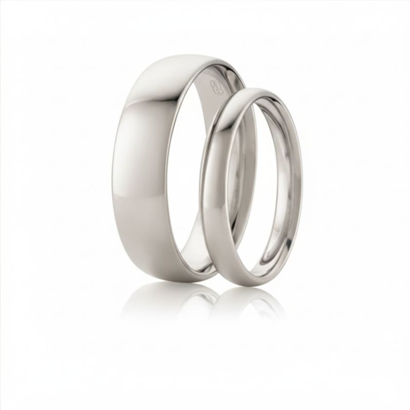 Sterling Silver 6mm Comfort Wedding Band