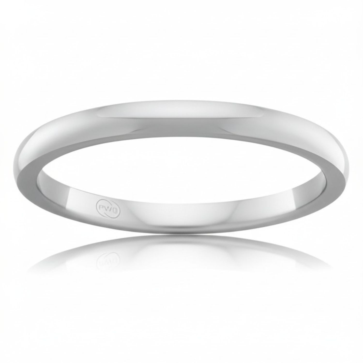 Platinum HD Edge 2.50mm Band Ring