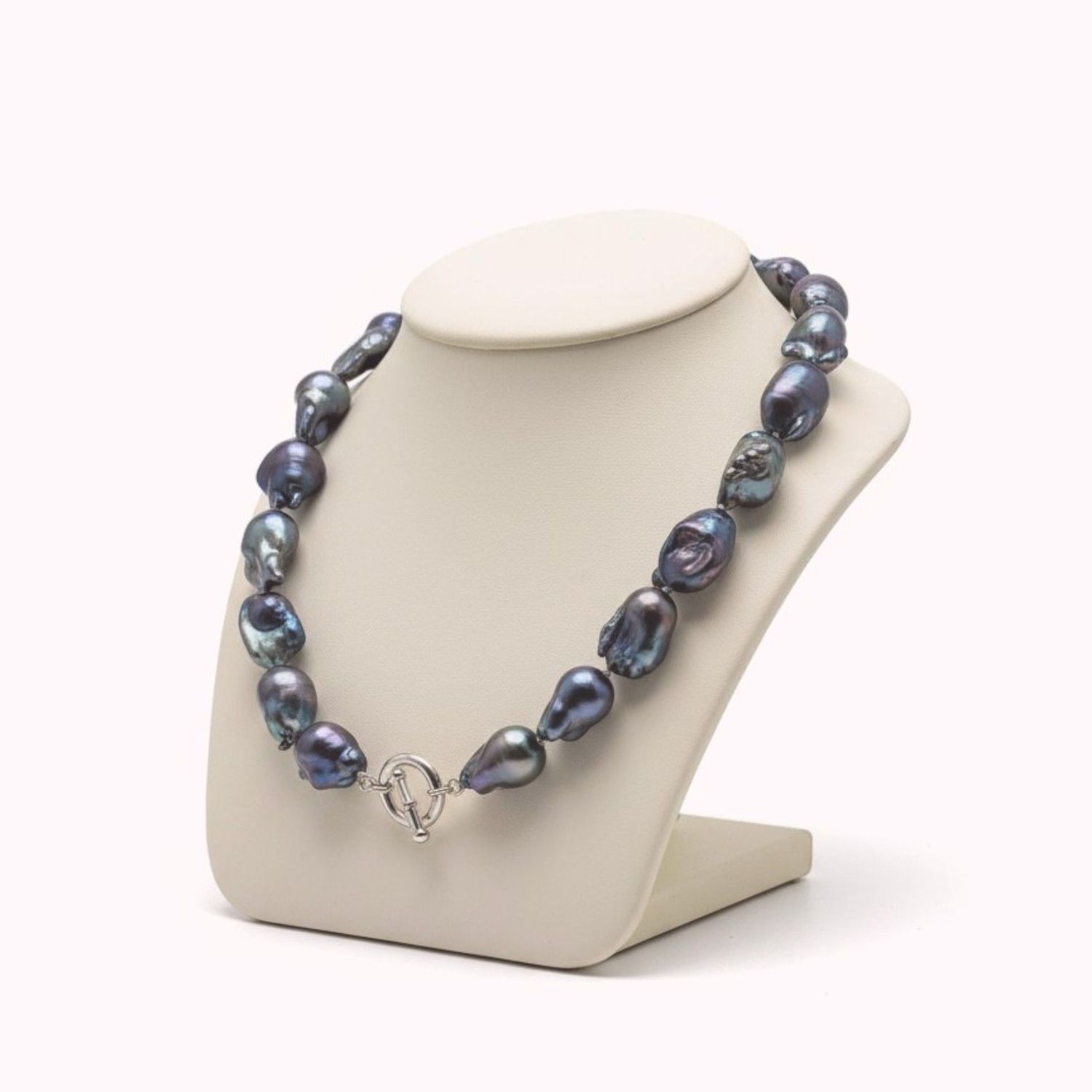 Large Black Baroque Pearl Necklace Large Black Baroque Pearl Necklace