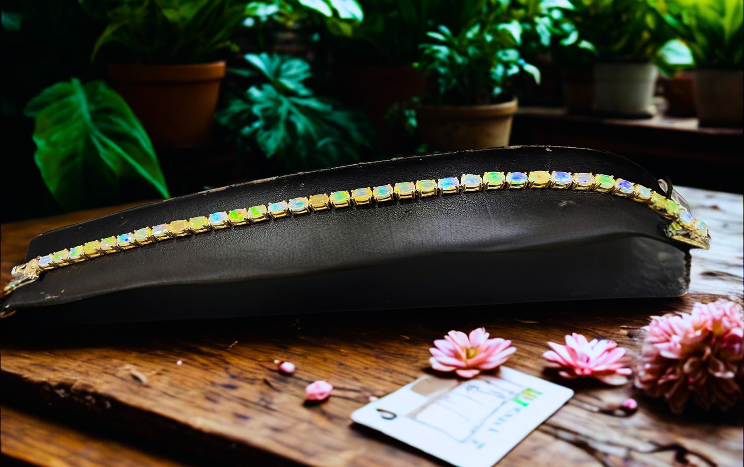 Sterling Silver Ethiopian Opal Bracelet