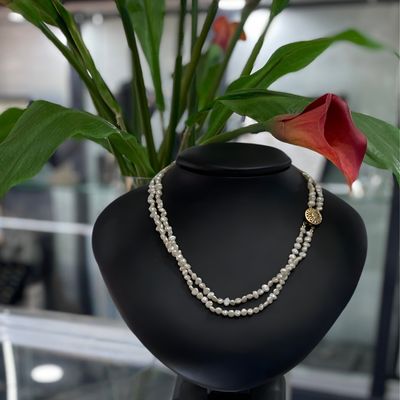 Double Strand Keshi FWP Necklace Double Strand Keshi FWP Necklace