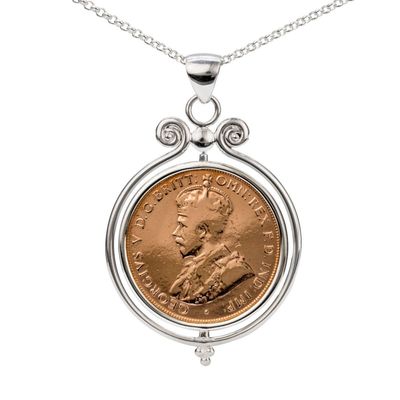 Sterling Silver Spin Penny Pendant Sterling Silver Spin Penny Pendant