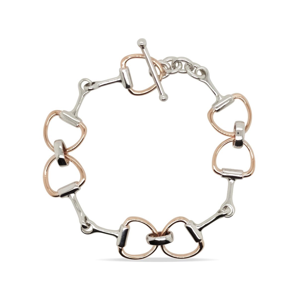 Sterling Silver RGP Horse Bit Bracelet