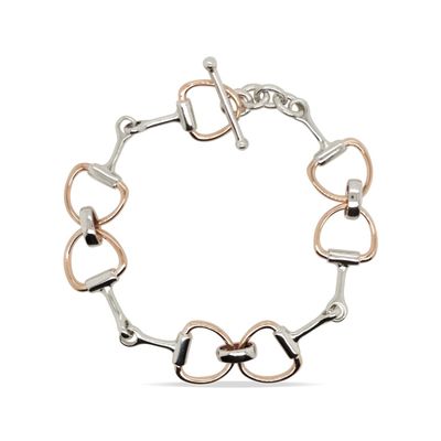 Sterling Silver RGP Horse Bit Bracelet