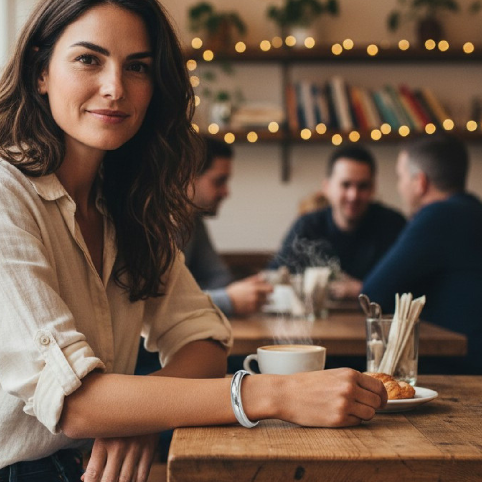 Sterling Silver Round Hinge Bangle 9 x 60mm