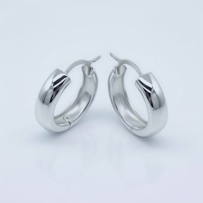 Sterling Silver Wide Pirate Hoops Sterling Silver Wide Pirate Hoops