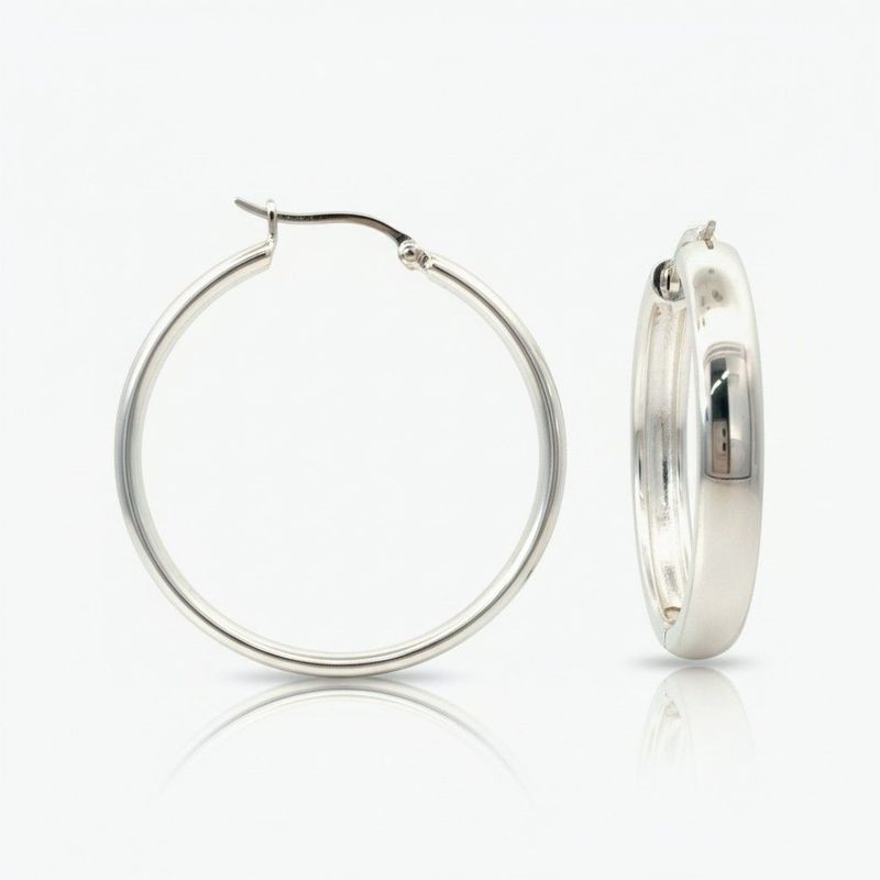 Sterling Silver LUX Hoops