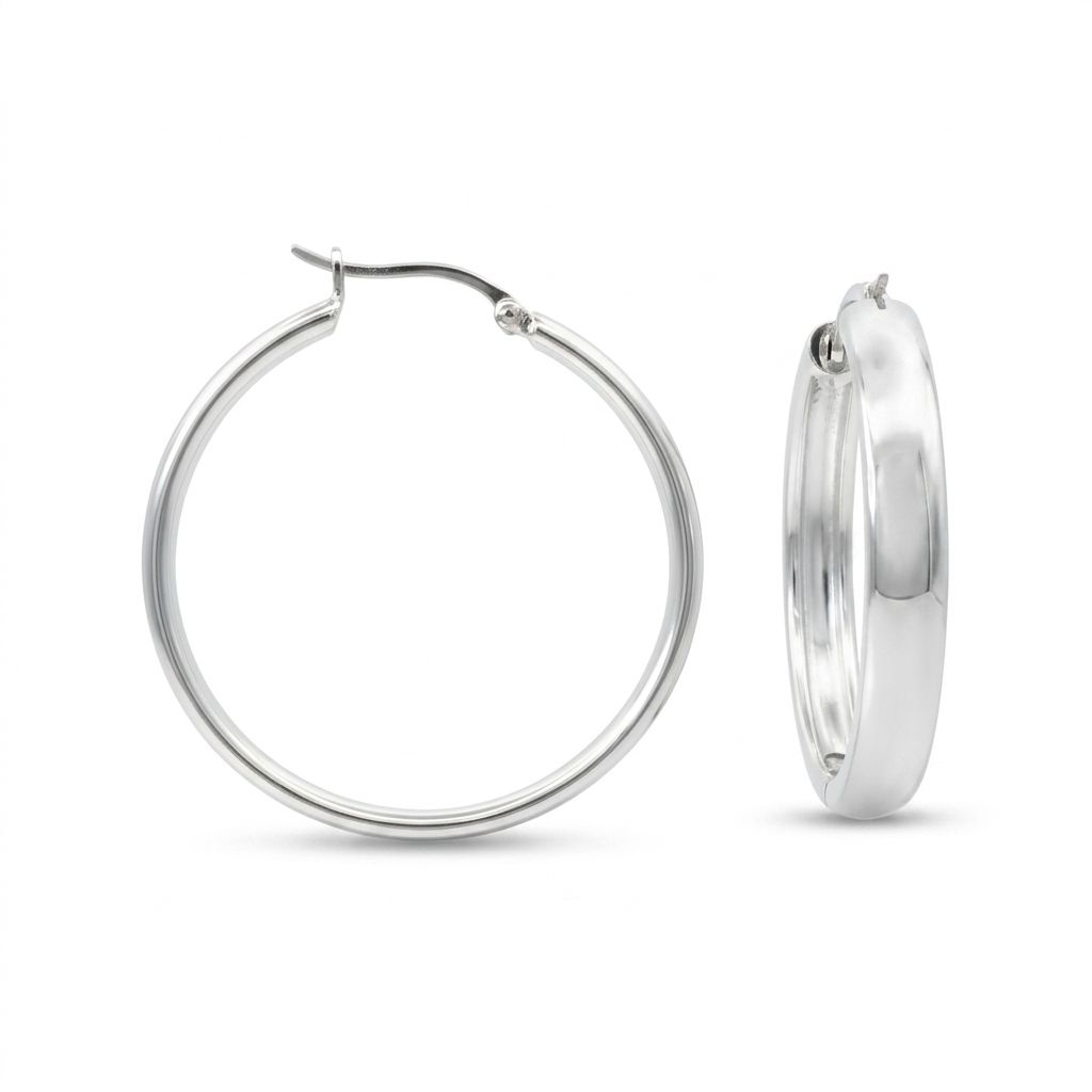 Sterling Silver LUX Hoops