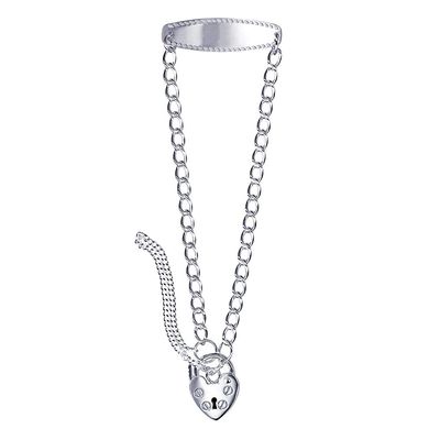 Sterling Silver Oval Curb ID Bracelet
