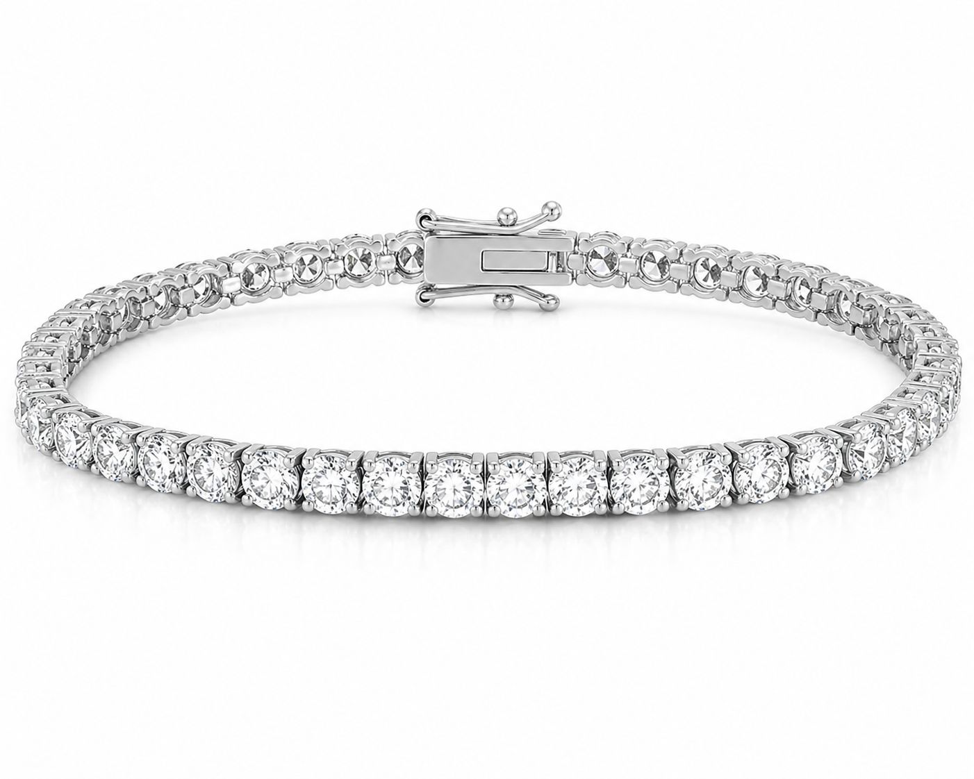 9W Gold Diamond Tennis Bracelet 5.00ct