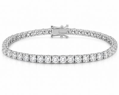 9W Gold Diamond Tennis Bracelet 5.00ct