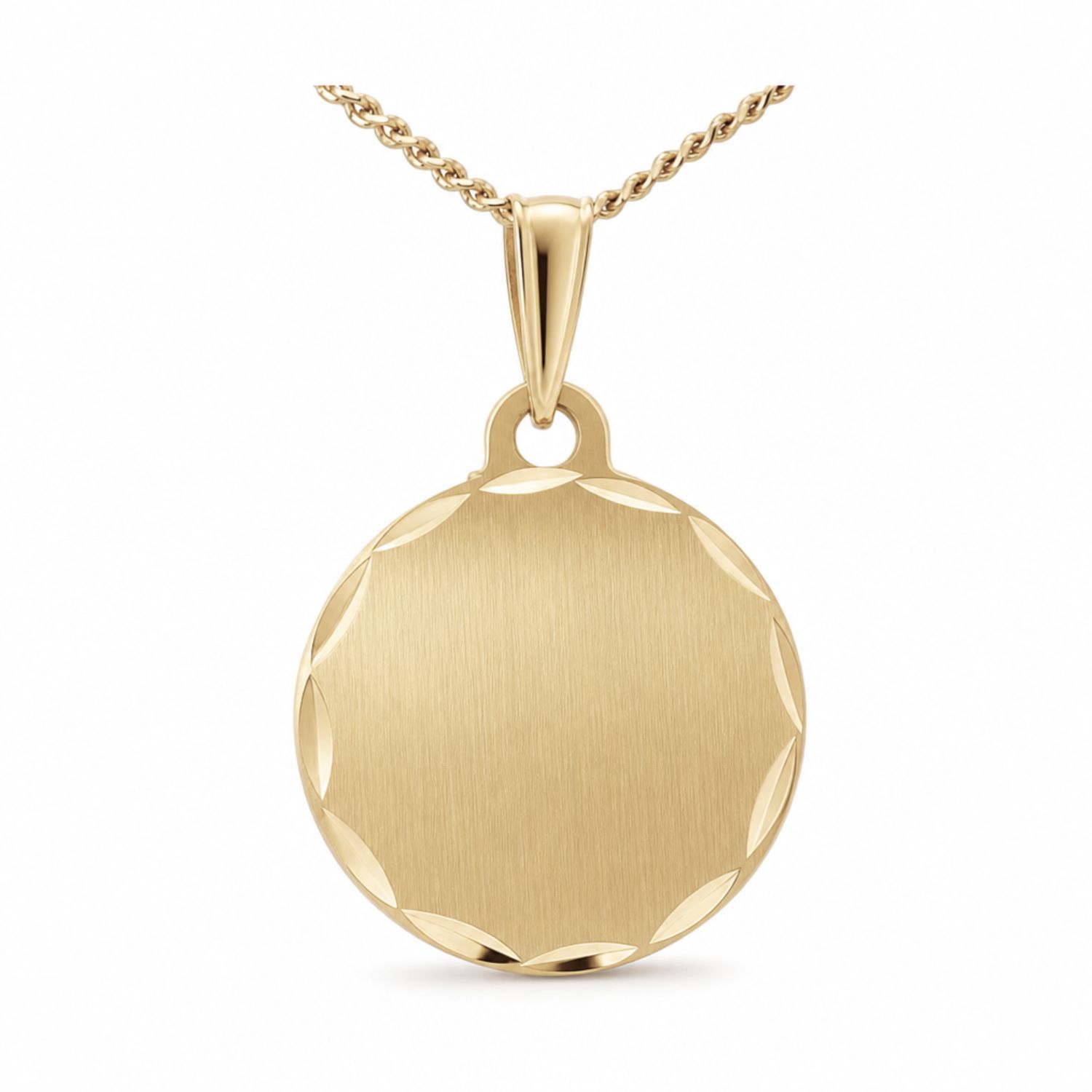 9ct Yellow Gold 16mm Disc Pendant 9ct Yellow Gold 16mm Disc Pendant