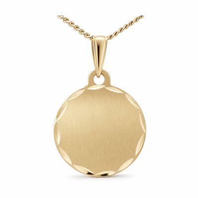 9ct Yellow Gold 16mm Disc Pendant 9ct Yellow Gold 16mm Disc Pendant