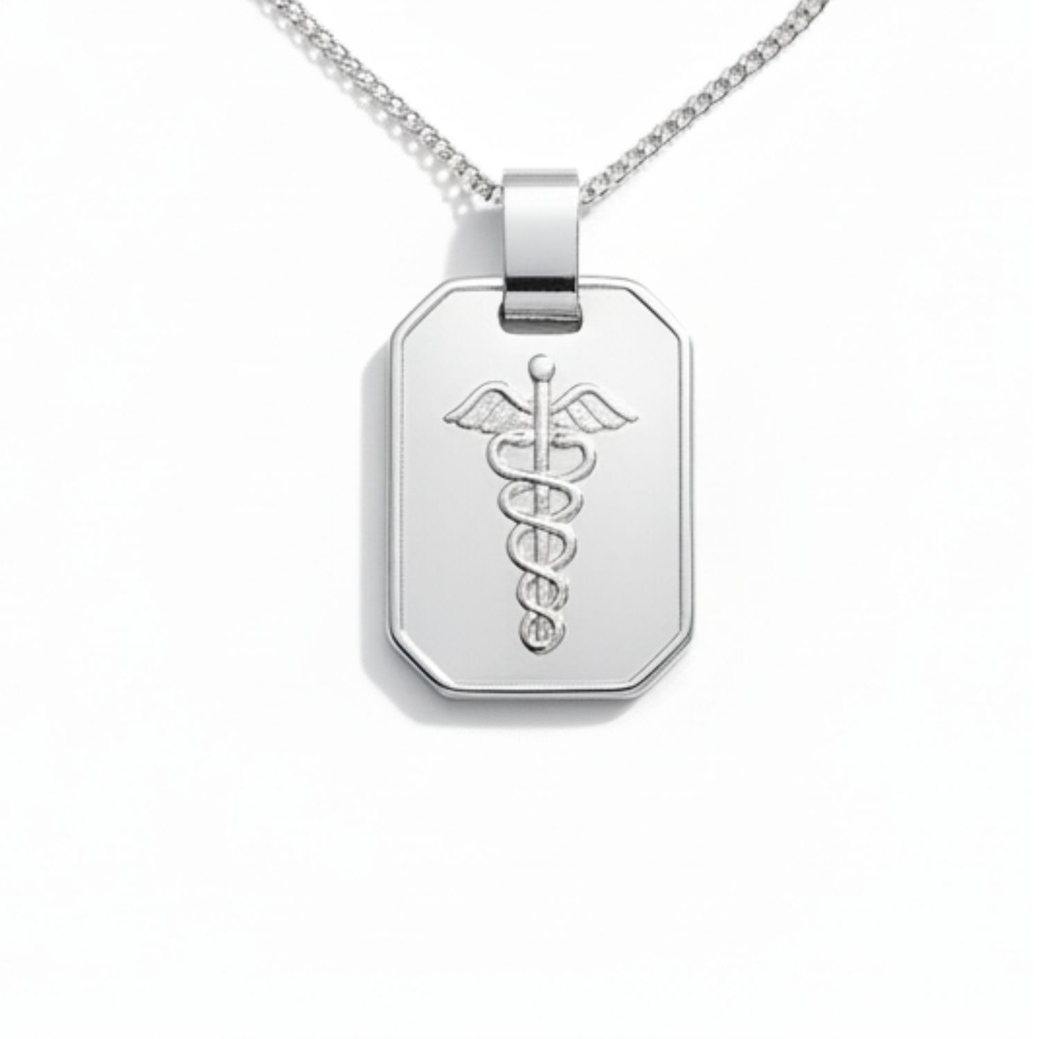 Sterling Silver Medic Pendant & Chain Sterling Silver Medic Pendant & Chain