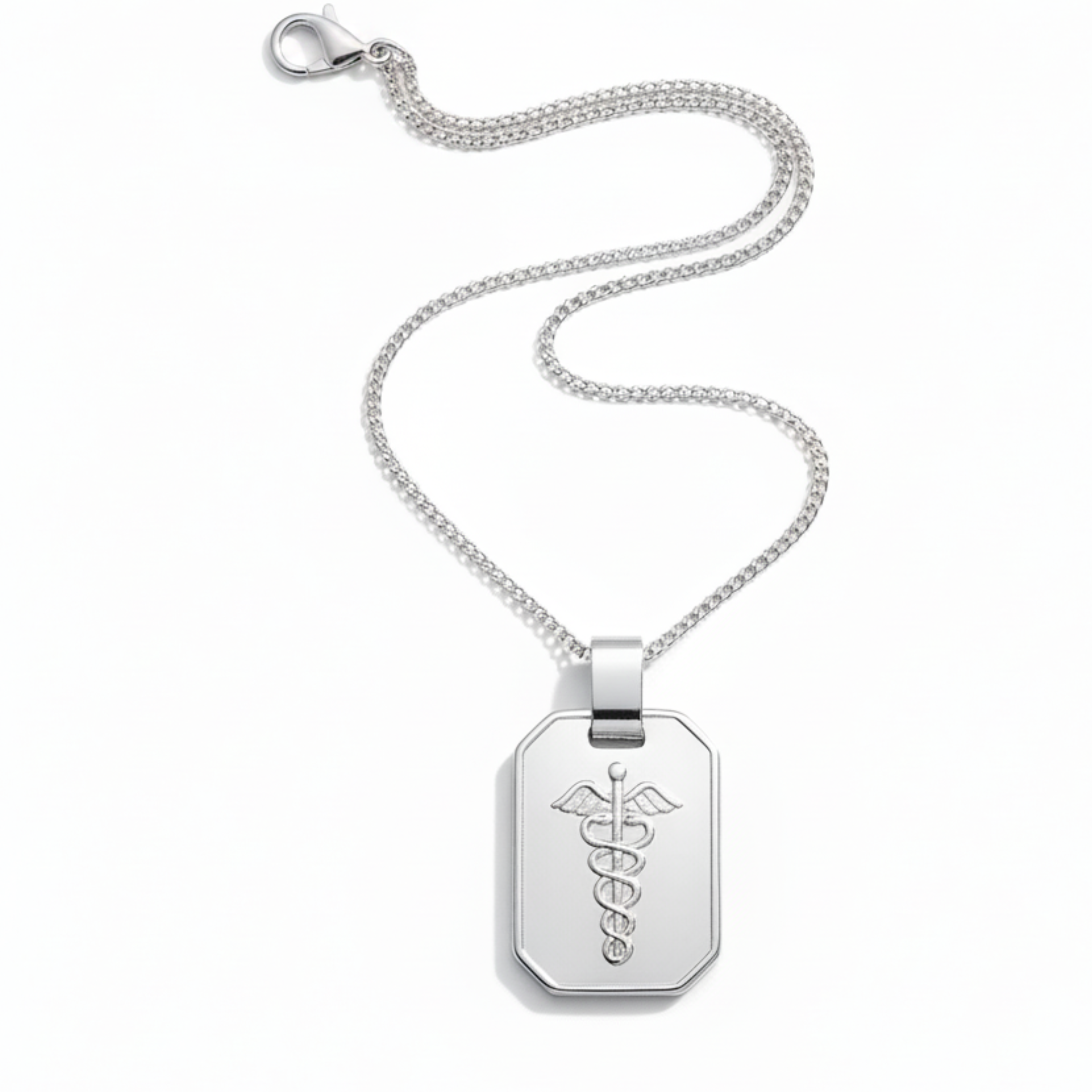 Sterling Silver Medic Pendant & Chain
