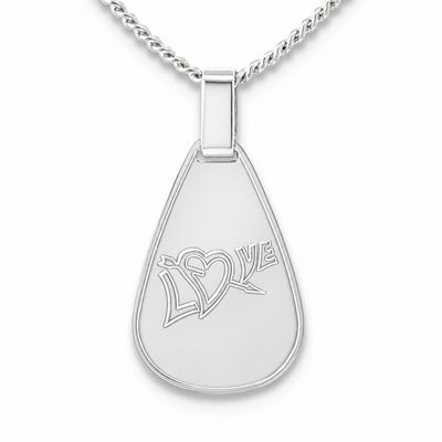 Sterling Silver LOVE Pendant Sterling Silver LOVE Pendant