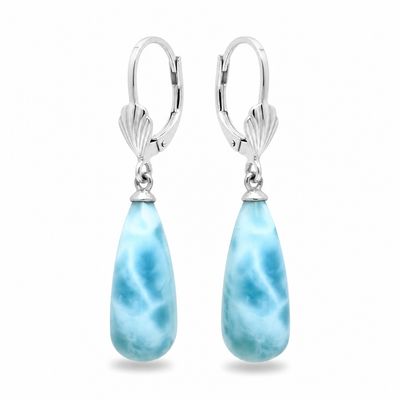 Sterling Silver Lariimar Drop Earrings Sterling Silver Lariimar Drop Earrings