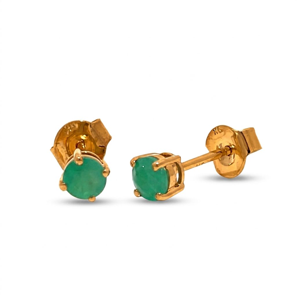 9ct Emerald Stud Earrings