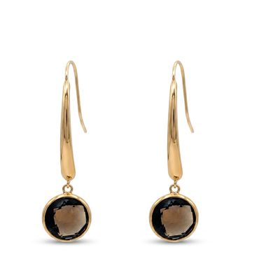 9ct Smokey Quartz Drop Earrings 9ct Smokey Quartz Drop Earrings