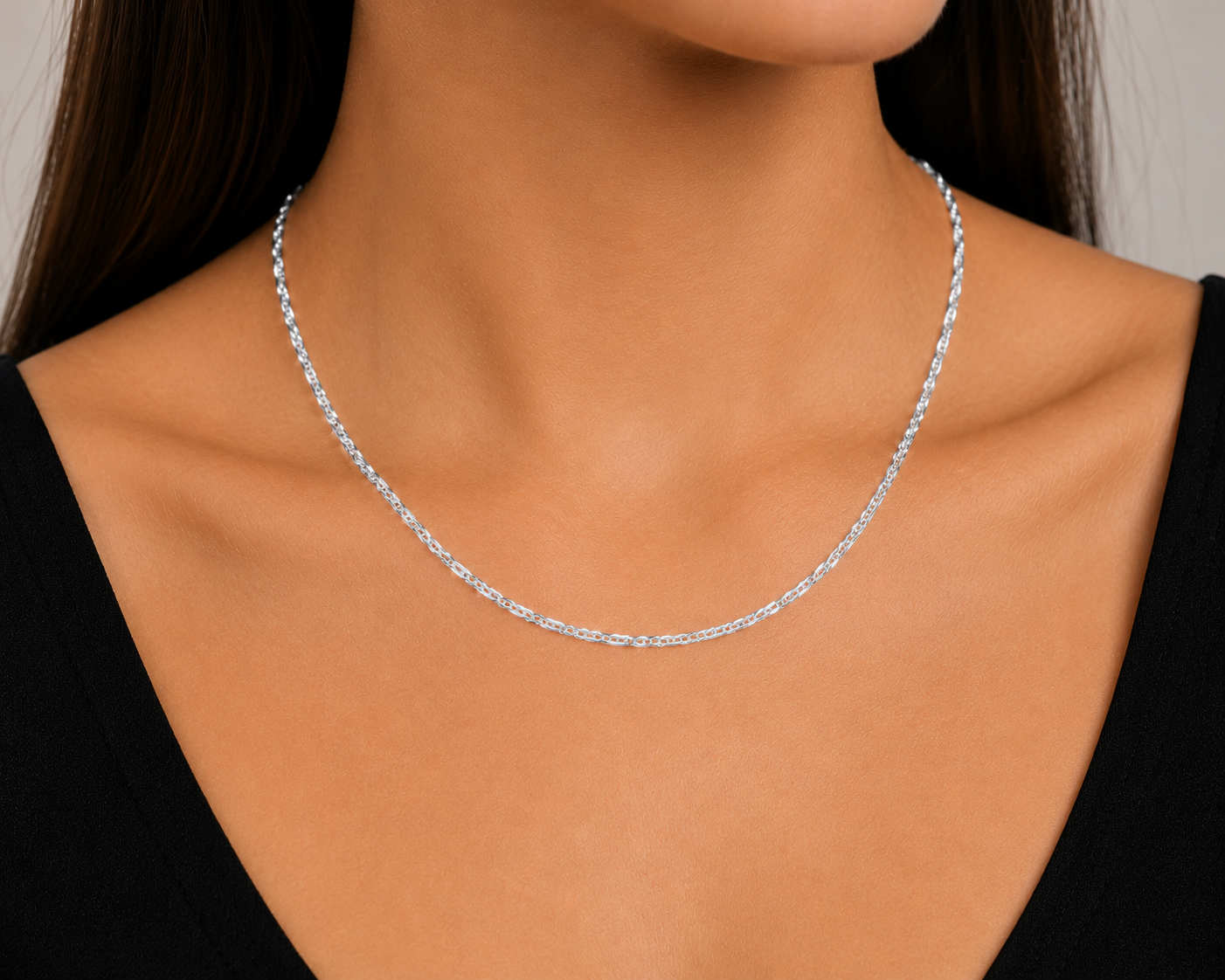 Sterling Silver Singapore Link Chain