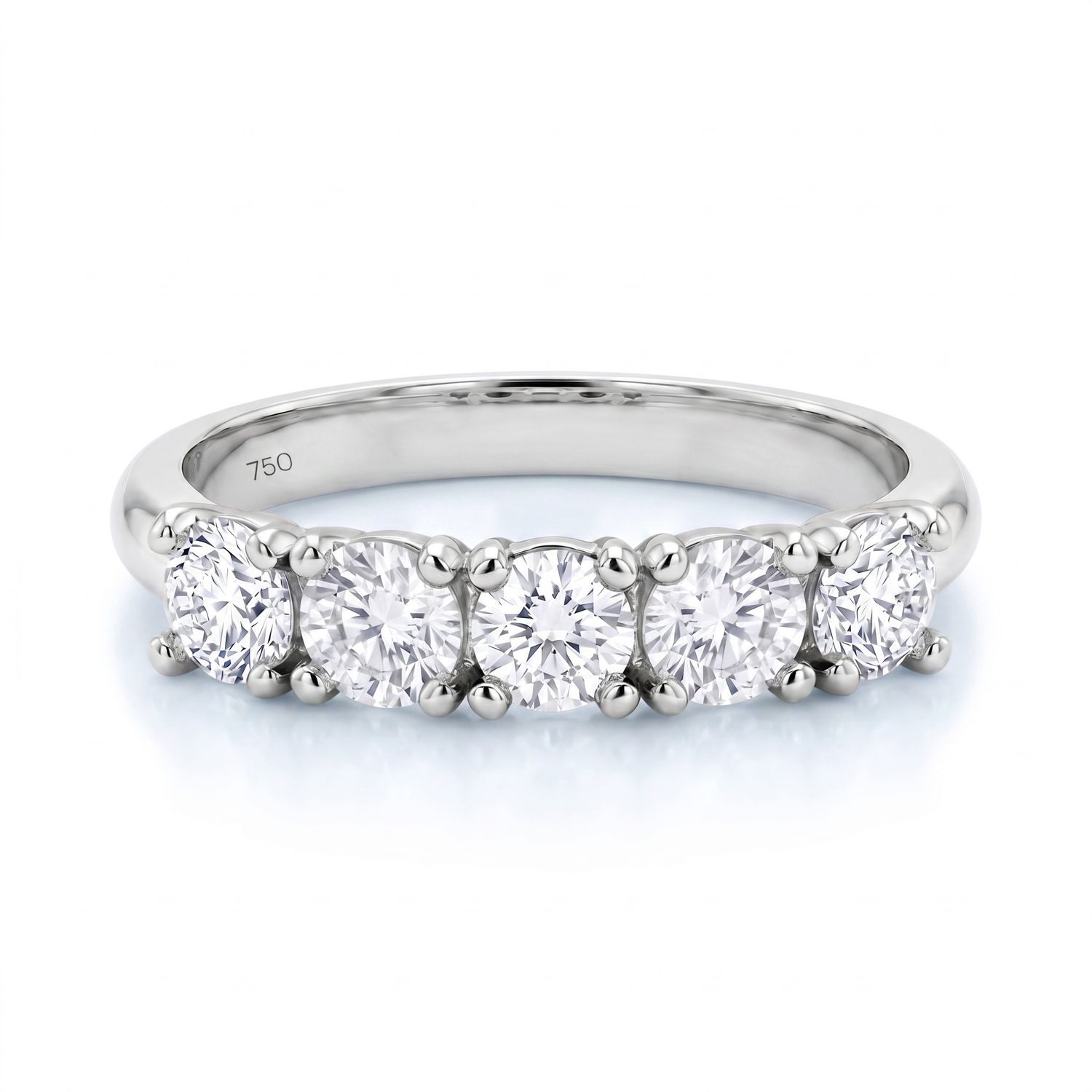 18ct Five Diamond Anniversary Ring