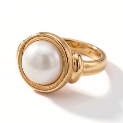 9ct Yellow Gold "Whitney" Mabe Pearl Ring