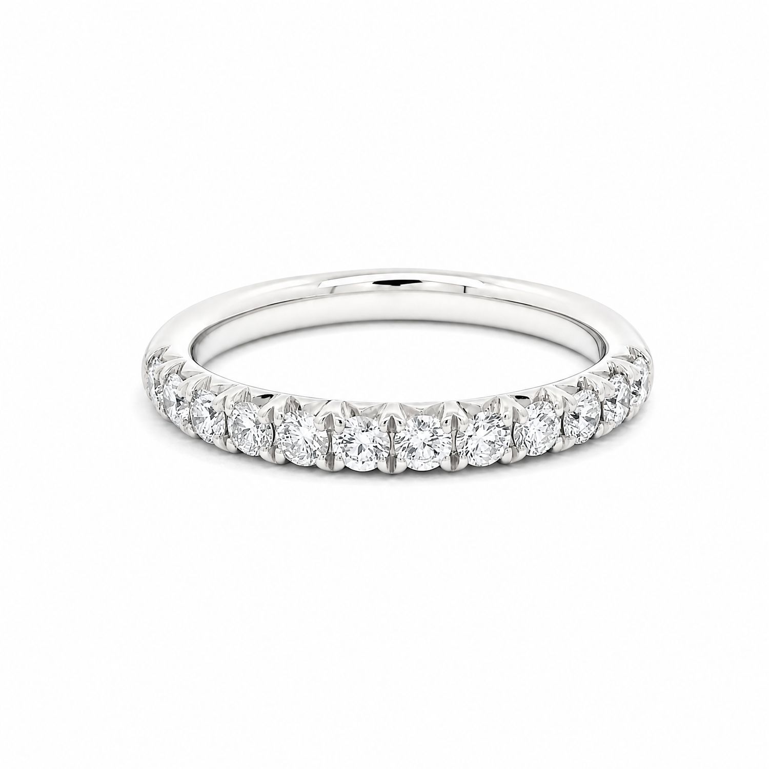 9ct Gold Mined Diamond Claw Set Wedding Ring 9ct Gold Mined Diamond Claw Set Wedding Ring