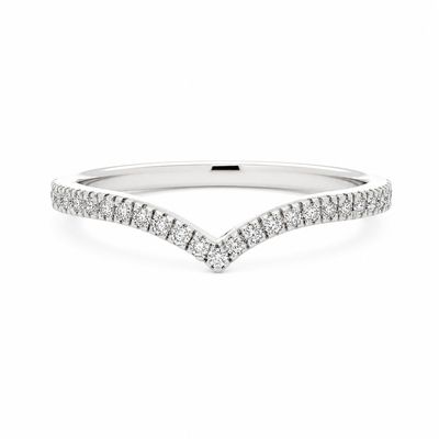 9ct White Chevron Lab Diamond Ring 9ct White Chevron Lab Diamond Ring